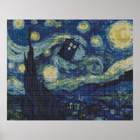 Patrón de estirado cruzado Van Gogh