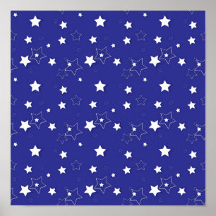 Póster Patrón de estrellas