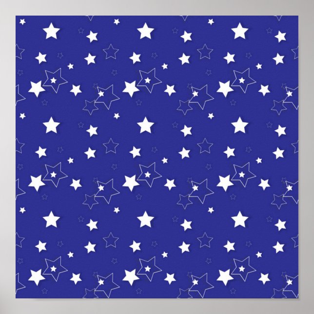 Póster Patrón de estrellas (Frente)