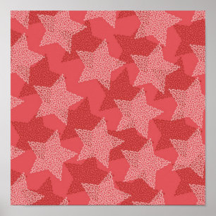 Póster Patrón de estrellas