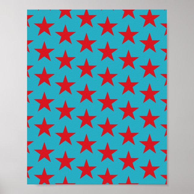 Póster Patrón de estrellas 13 (Frente)