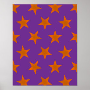 Póster Patrón de Estrellas Doradas 3