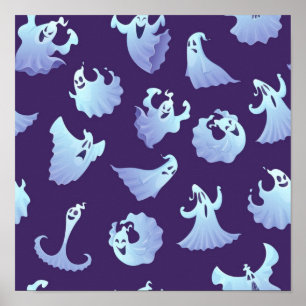 Póster Patrón de fantasma