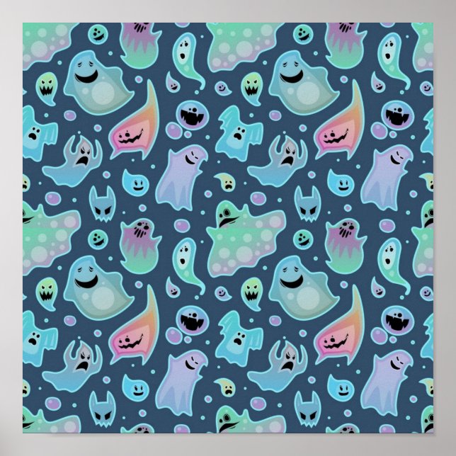 Póster Patrón de fantasma (Frente)