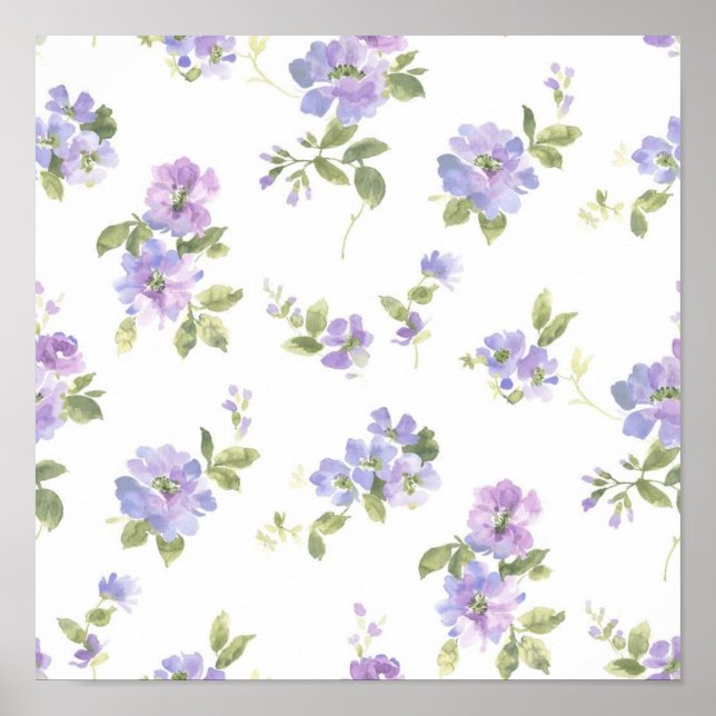 Póster Patrón de flor (Frente)