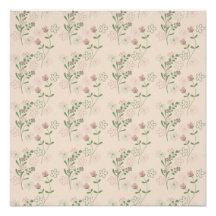 Patrón de flor del Retro Verde Rosa Y2K 70
