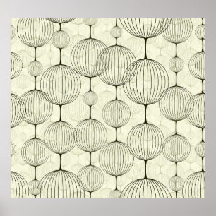 Póster Patrón de fondo abstracto geométrico, sin costuras