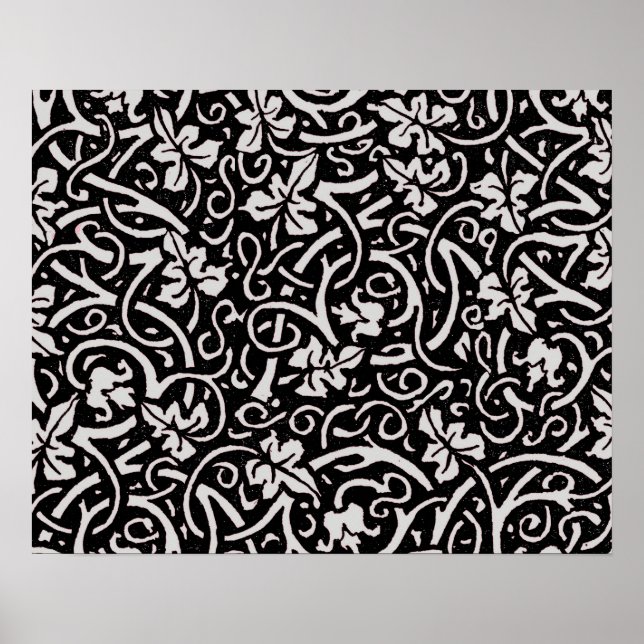 Póster Patrón de fondo de escritorio de William Morris Gr (Frente)