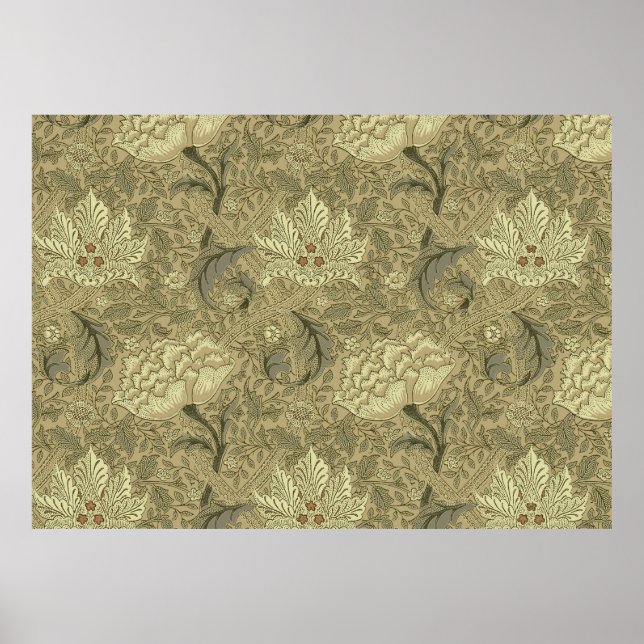 Póster Patrón de fondo de escritorio de William Morris Wi (Frente)