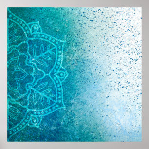 Póster Patrón de fondo de manala