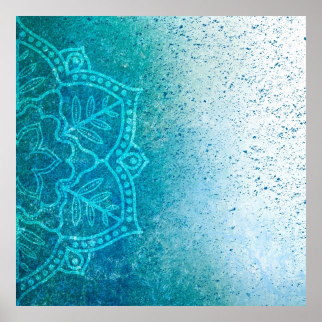 Póster Patrón de fondo de manala (Frente)