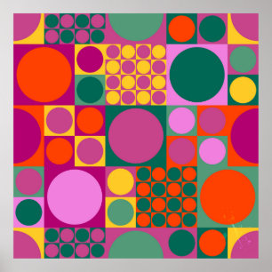 Póster Patrón de fondo geométrico abstracto sin soldadura