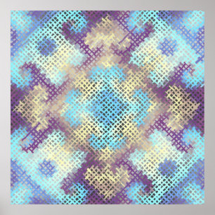 Póster Patrón de fondo sin inconvenientes. Imitación de u