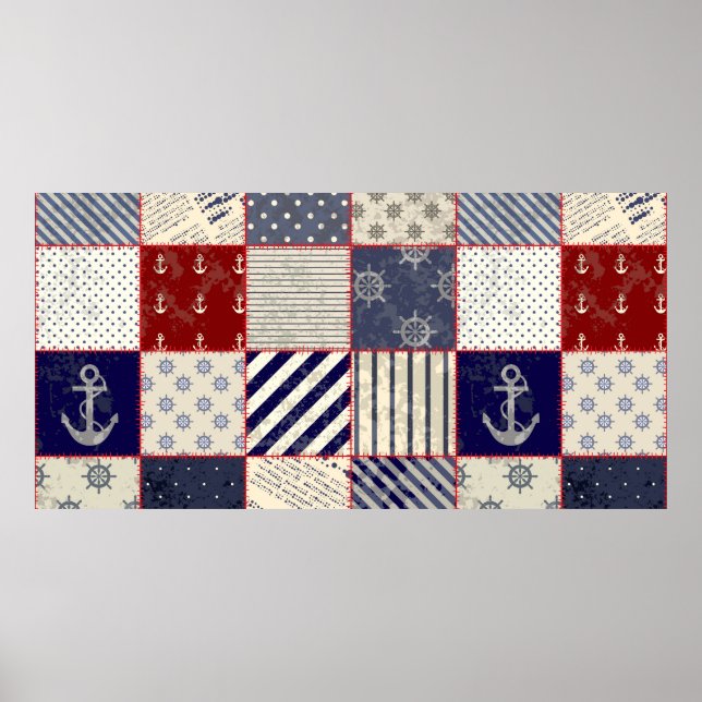 Póster Patrón de fondo sin inconvenientes. Lo haré sin fi (Frente)