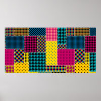 Patrón de fondo sin inconvenientes. Parche geométr