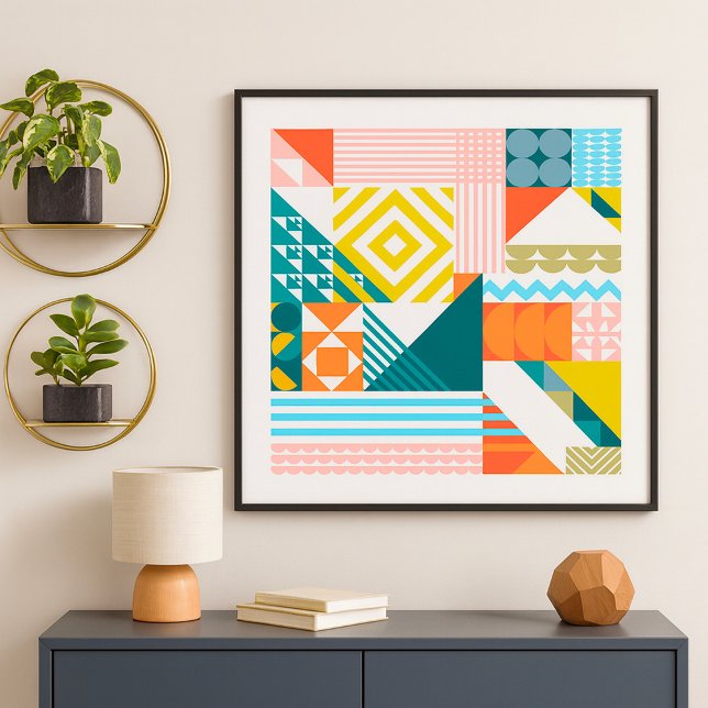 Póster Patrón de forma de color (Subido por el creador)