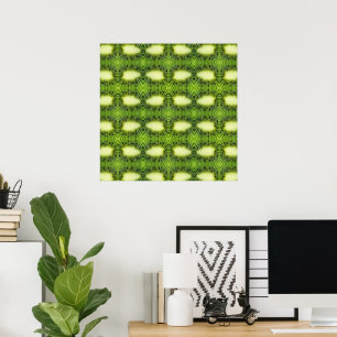 Póster Patrón de fruta de Kiwi