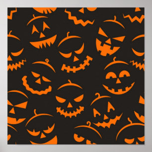Póster Patrón de Halloween