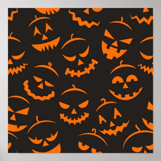 Póster Patrón de Halloween (Frente)