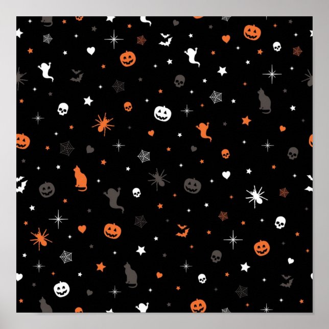 Póster Patrón de Halloween (Frente)