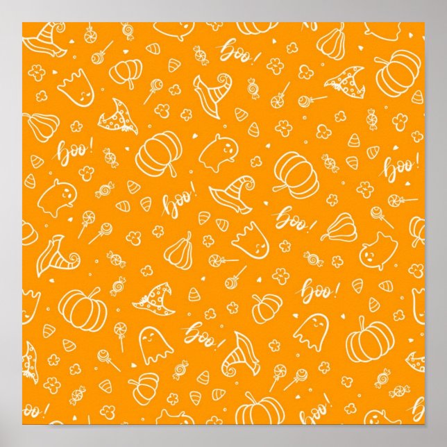 Póster Patrón de Halloween (Frente)