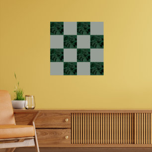 Póster Patrón de hojas de Monstera