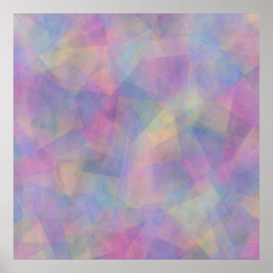 Póster Patrón de Ilusión Abstracta Colorida