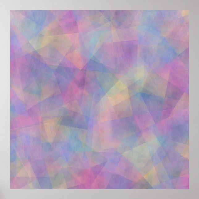 Póster Patrón de Ilusión Abstracta Colorida (Frente)