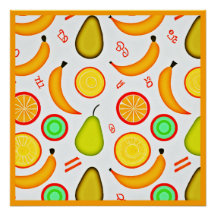 Patrón de Kaleidoscopio de Fruto Vibrante