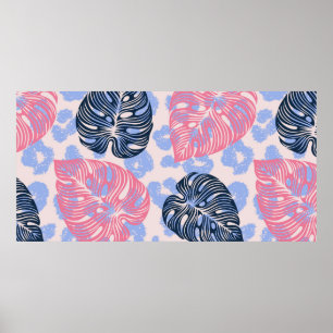 Póster Patrón de la jungla salvaje sin soldadura, fondo c