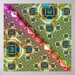 Póster Patrón de lente iridiscente
