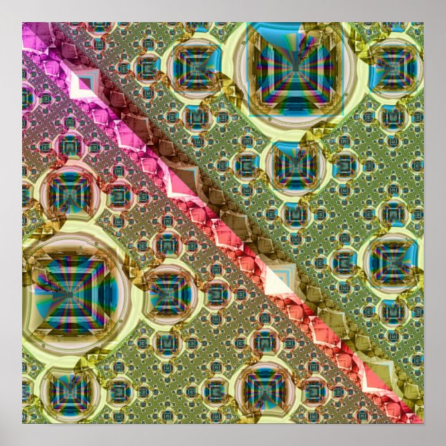 Póster Patrón de lente iridiscente (Frente)