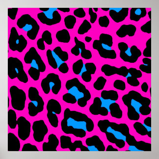 Póster Patrón de leopardo retro de Corey Tiger 80