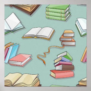 Póster Patrón de libro