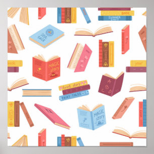 Póster Patrón de libro