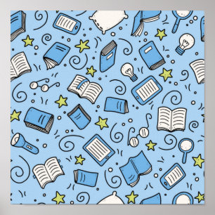 Póster Patrón de libro
