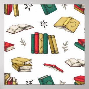 Póster Patrón de libro