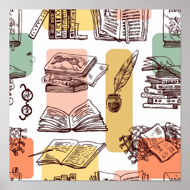 Póster Patrón de libro (Frente)