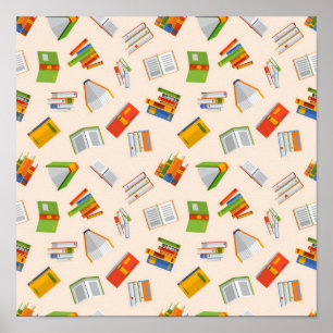 Póster Patrón de libro