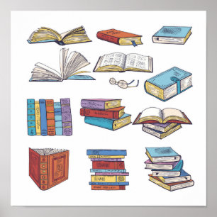 Póster Patrón de libro