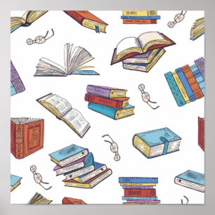 Póster Patrón de libro