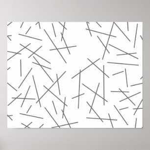 Póster Patrón de línea gráfica moderno, simple y confuso