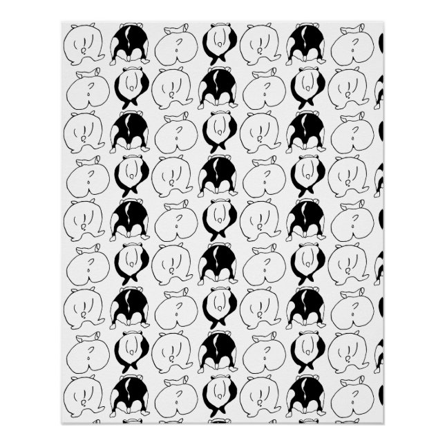 Póster Patrón de manchas de hámster (Anverso)