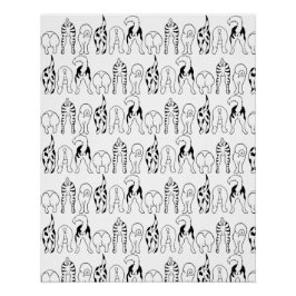 Póster Patrón de manchas de perro