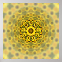 Patrón de Mandala Hippy Sunflower Fractal