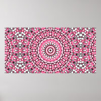 Patrón de mandala redonda en mosai estilo vitral d