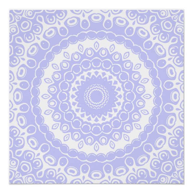 Póster Patrón de Mandala Sueño de Bígaro (Anverso)