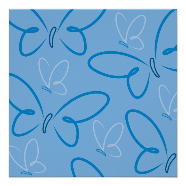Póster Patrón de mariposa (Anverso)