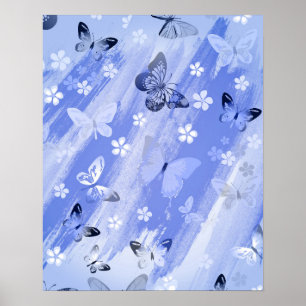 Póster Patrón de mariposa 13