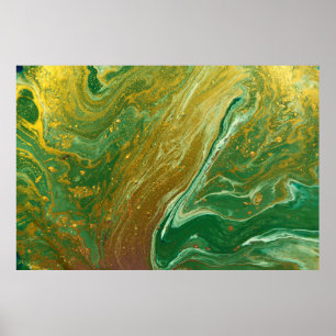 Póster Patrón de mármol líquido